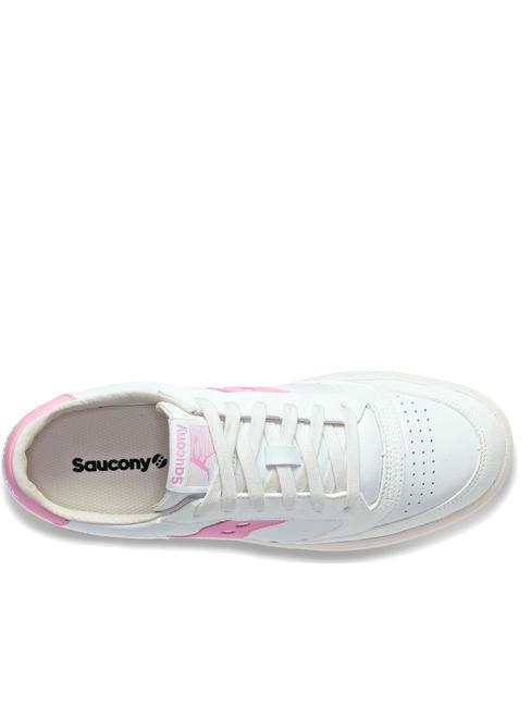 JAZZ COURT Leather sneakers white/pink - Men’s shoes
