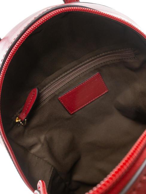 BARBARA Leather backpack currant / gold - Women’s Bags