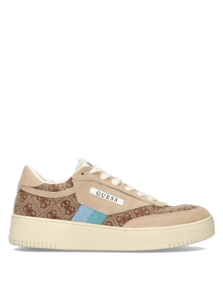 Guess Sisty Sneakers Beige Blue Buy At Outlet Prices