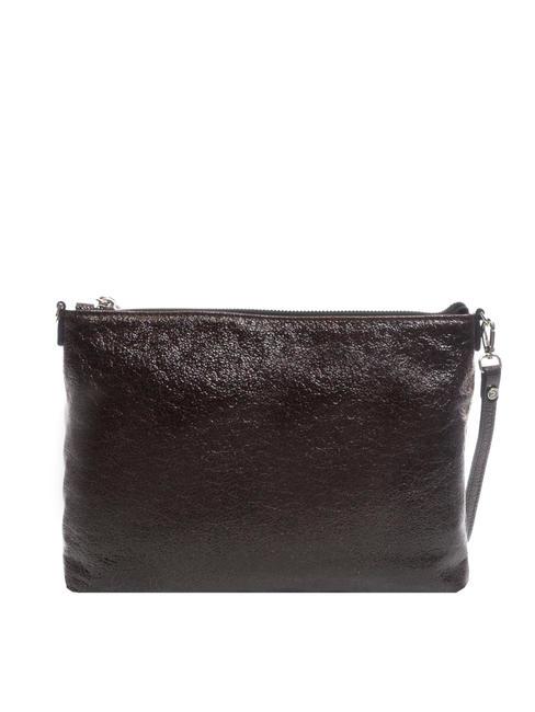 SHINY Leather clutch bag burgundy - Women’s Bags