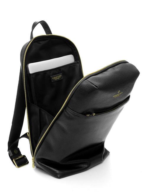 TIFFANY JANE Leather backpack for 15.6" pc black - Laptop backpacks