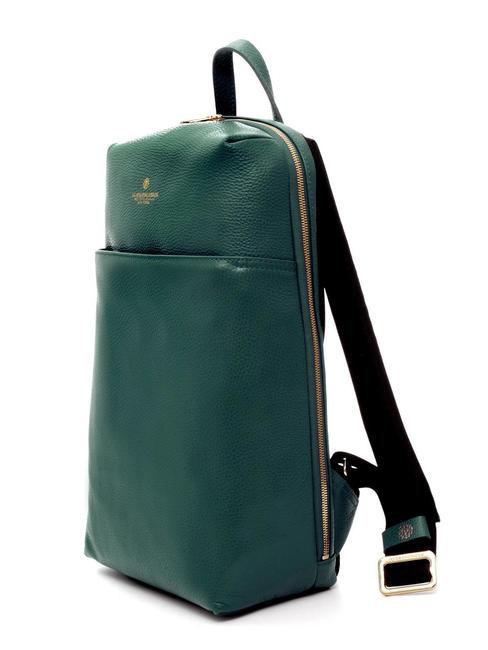 TIFFANY JANE Leather backpack for 15.6" pc dark green - Laptop backpacks