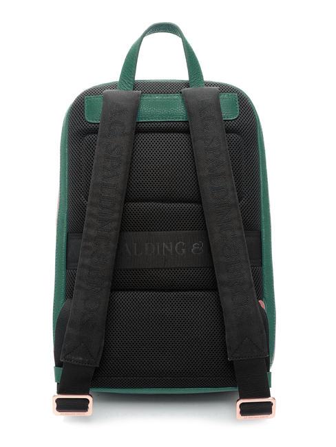 TIFFANY JANE Leather backpack for 15.6" pc dark green - Laptop backpacks