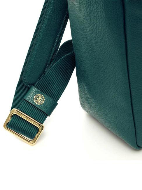 TIFFANY JANE Leather backpack for 15.6" pc dark green - Laptop backpacks