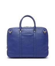 SPALDING TIFFANY Leather briefcase for 14" laptop blue - Work Briefcases - 3