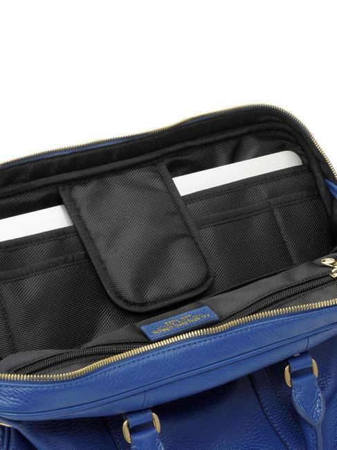 TIFFANY Leather briefcase for 14" laptop blue - Work Briefcases