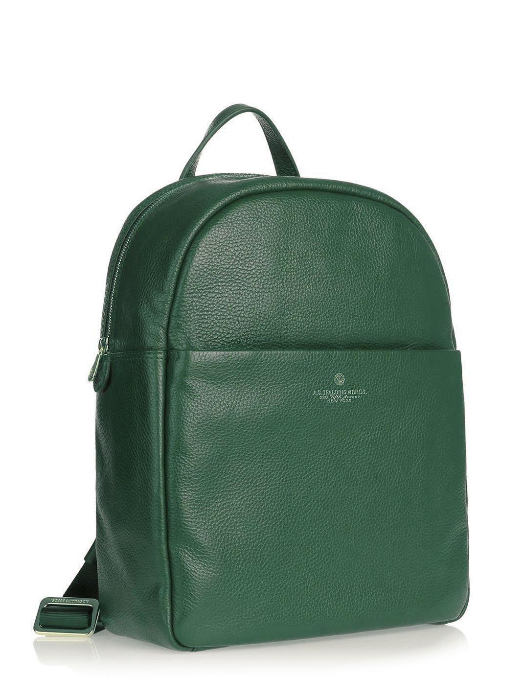 Spalding Tiffany Leather Laptop Backpack Dark Green Buy At