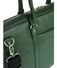 SPALDING TIFFANY Leather briefcase for 15" pc holder dark green - Work Briefcases - 5