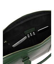 SPALDING TIFFANY Leather briefcase for 15" pc holder dark green - Work Briefcases - 6