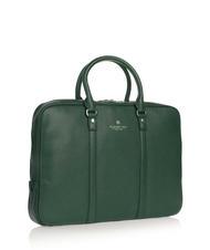 SPALDING TIFFANY Leather briefcase for 14" laptop dark green - Work Briefcases - 2