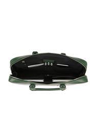 SPALDING TIFFANY Leather briefcase for 14" laptop dark green - Work Briefcases - 7