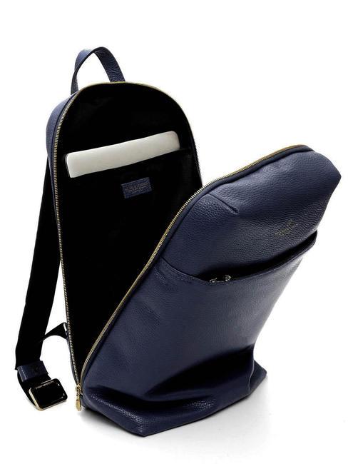 TIFFANY JANE Leather backpack for 15.6" pc blue - Laptop backpacks