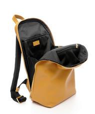 SPALDING TIFFANY JANE Leather backpack for 15.6" pc mustard - Laptop backpacks - 4