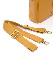 SPALDING TIFFANY 2-zip leather briefcase, 15" pc holder mustard - Work Briefcases - 4