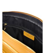 SPALDING TIFFANY 2-zip leather briefcase, 15" pc holder mustard - Work Briefcases - 5