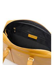 SPALDING TIFFANY Leather briefcase for 15" pc holder mustard - Work Briefcases - 4