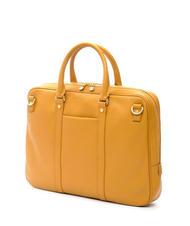 SPALDING TIFFANY Leather briefcase for 14" laptop mustard - Work Briefcases - 2