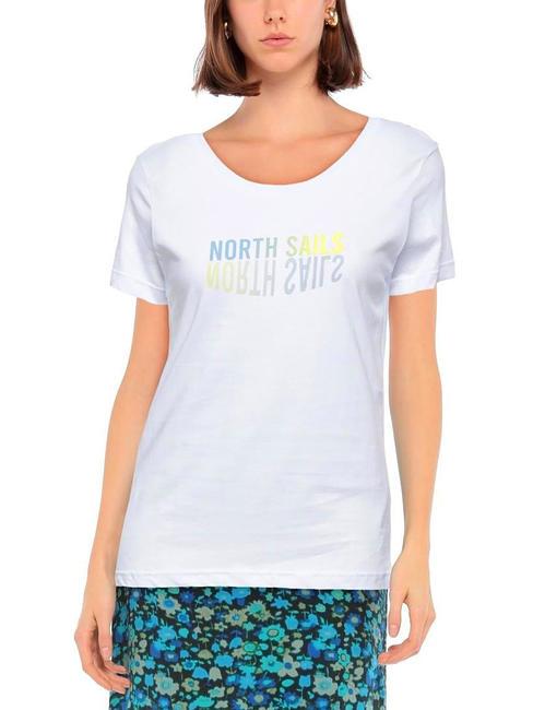 LOGO MIRROR Cotton T-shirt white - T-shirt