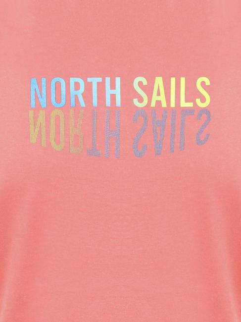 LOGO MIRROR Cotton T-shirt rose - T-shirt