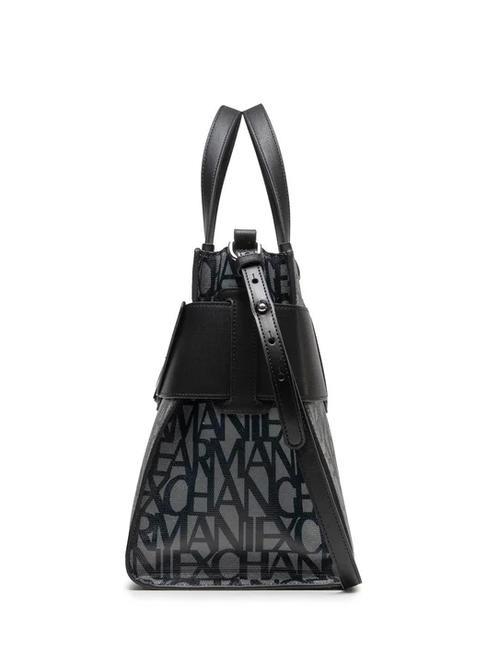 LOGO ALL OVER Hand bag with shoulder strap beige/black - Women&rsquo;s Bags