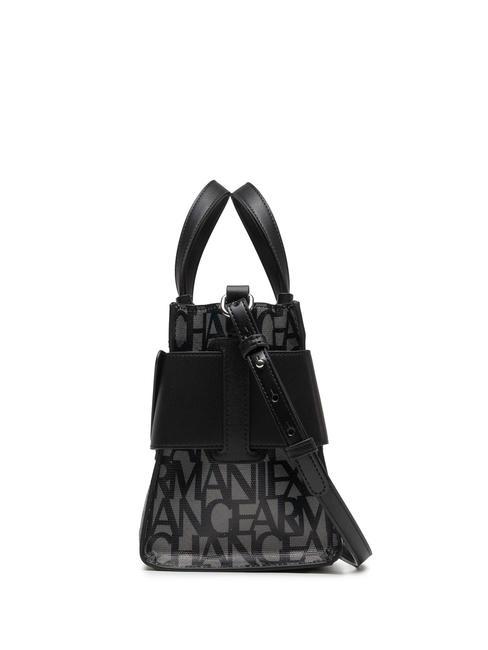 LOGO ALL OVER Small bag with shoulder strap beige/black - Women’s Bags