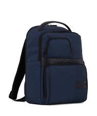 PIQUADRO WOLLEM Leather and fabric backpack, 14" laptop holder - Laptop backpacks