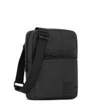 PIQUADRO WOLLEM Fabric and leather iPad mini bag Black - Over-the-shoulder Bags for Men - 2