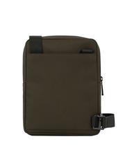 PIQUADRO WOLLEM Fabric and leather iPad mini bag GREEN - Over-the-shoulder Bags for Men - 3