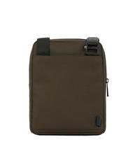 PIQUADRO WOLLEM Fabric and leather iPad mini bag GREEN - Over-the-shoulder Bags for Men - 4