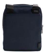PIQUADRO WOLLEM Fabric and leather iPad mini bag blue - Over-the-shoulder Bags for Men - 4