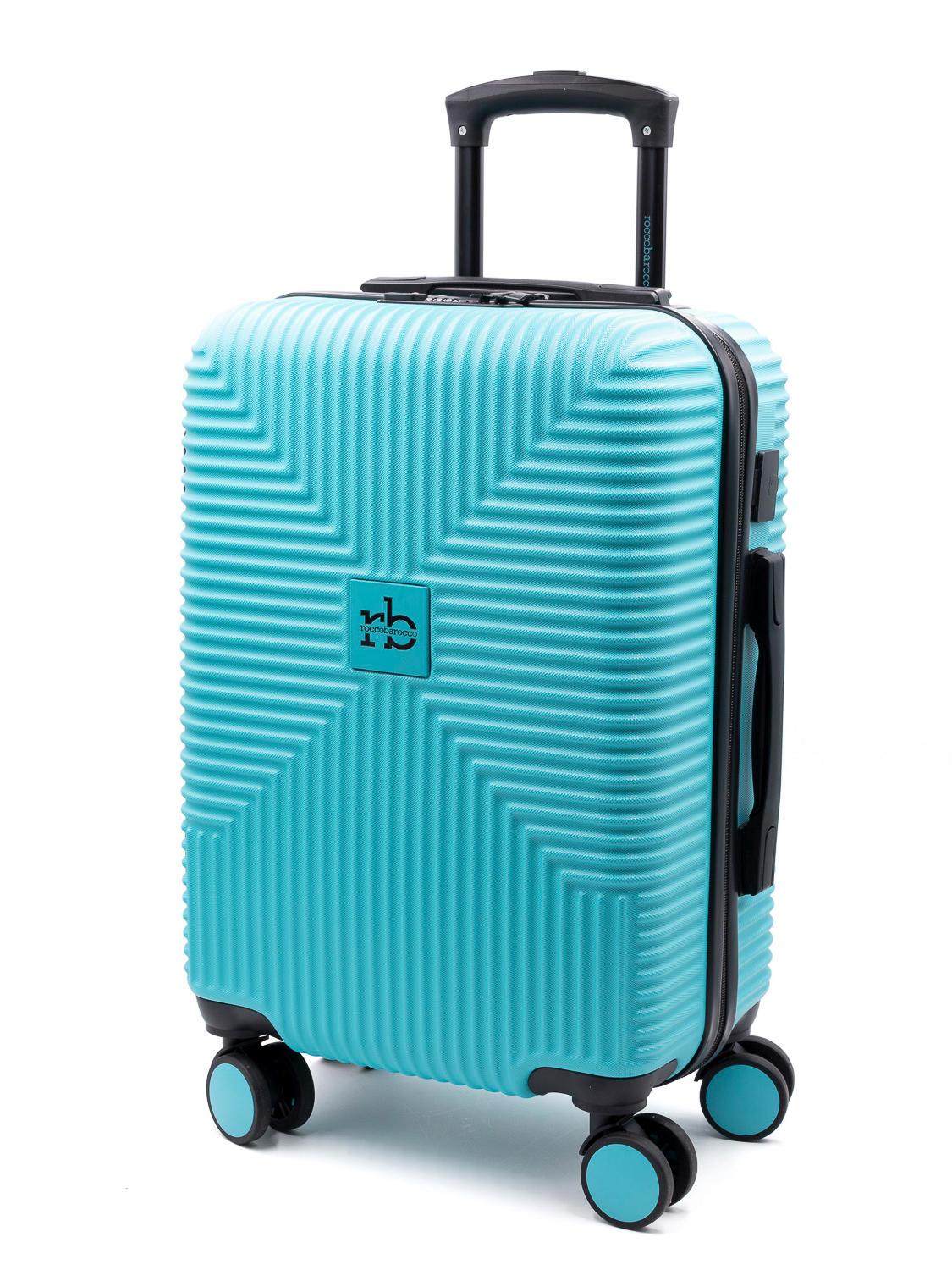 Roccobarocco Adventure Hand Luggage Trolley Blue Buy At Outlet