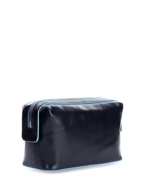 BLUE SQUARE Leather Beauty blue - Beauty Case