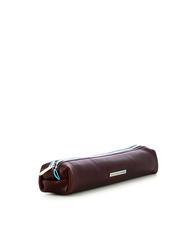 PIQUADRO BLUE SQUARE Leather case MAHOGANY - Cases and Accessories - 2