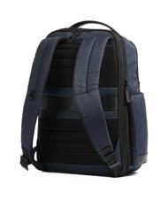 PIQUADRO WOLLEM 15.6" laptop backpack in fabric and leather - Laptop backpacks