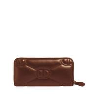 TWINSET LOGO QUILTED Large zip around wallet chocolate - Women&rsquo;s Wallets - 3