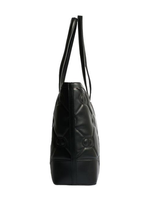 LOGO QUILTED Shoulder shopping bag black - Women&rsquo;s Bags