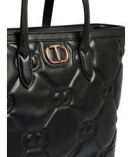 TWINSET LOGO QUILTED Shoulder shopping bag black - Women&rsquo;s Bags - 5