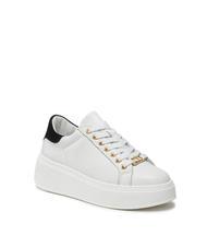 TWINSET METALLIC LOGO Leather sneakers optical / black - Women&rsquo;s shoes - 3