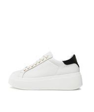 TWINSET METALLIC LOGO Leather sneakers optical / black - Women&rsquo;s shoes - 4