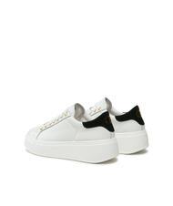 TWINSET METALLIC LOGO Leather sneakers optical / black - Women&rsquo;s shoes - 6