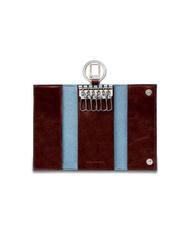 PIQUADRO key case BLUE SQUARE line MAHOGANY - Key holders - 2
