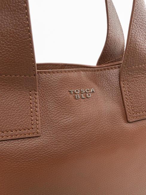 FRAPPE Leather bag with shoulder strap DarkBrown - Women&rsquo;s Bags