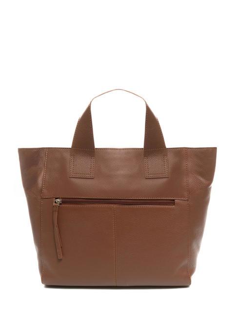 FRAPPE Leather bag with shoulder strap DarkBrown - Women&rsquo;s Bags