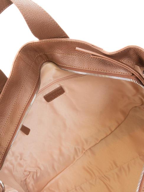 FRAPPE Leather bag with shoulder strap DarkBrown - Women&rsquo;s Bags
