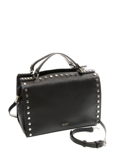 CONFETTI Leather trunk bag with shoulder strap Black - Women&rsquo;s Bags
