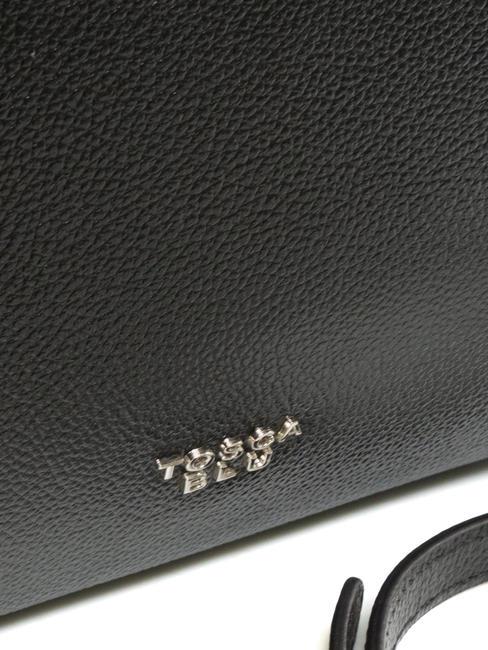 CONFETTI Leather trunk bag with shoulder strap Black - Women&rsquo;s Bags
