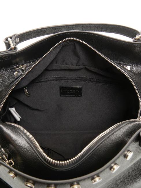 CONFETTI Leather trunk bag with shoulder strap Black - Women&rsquo;s Bags