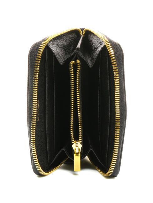 BASIC Medium zip around leather wallet Black - Women&rsquo;s Wallets