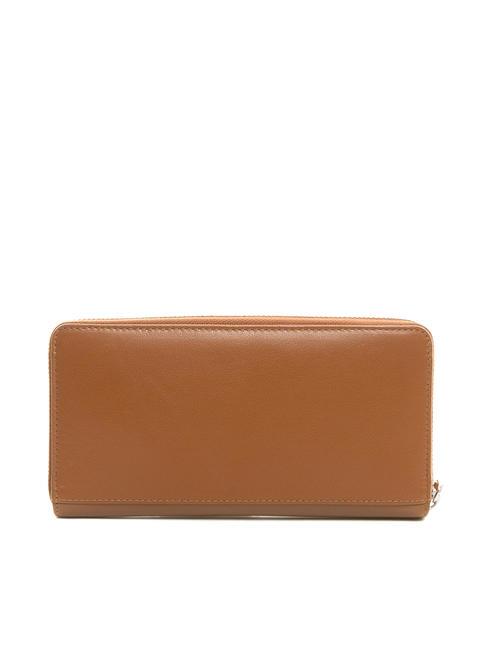 BASIC Zip around leather wallet BROWN - Women&rsquo;s Wallets