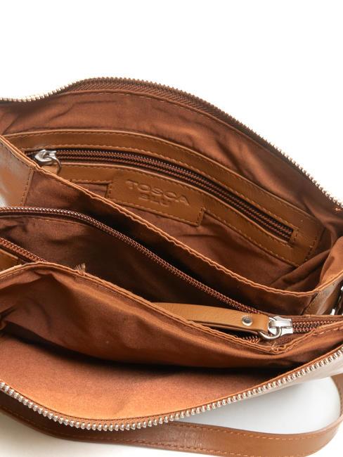 BASIC Leather shoulder bag BROWN - Women&rsquo;s Bags